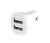 Kanex 2-Port USB Car Charger - 1amp + 2.1amp - White