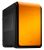 AeroCool DS Dead Silence Mini-Tower Case - NO PSU, Orange Edition2xUSB2.0, 2xUSB3.0, HD-Audio, 200mm Fan, 120mm Fan, Side-Window, Steel & Plastic, Soft Leather Coating, mATX