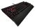 Corsair Gaming K70 Mechanical Gaming Keyboard - Black/Cherry MX BlueHigh Performance, Six Dedicated Multimedia Keys, Soft-Touch Wrist Rest, Red Keyboard Backlighting, USB Pass-Through
