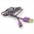 Astrotek Nylon Jacket Lighting To USB Cable - To Suit iPhone 5/5S/6 - 1.0M - Purple