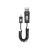 Blueflame Micro USB To USB 1M Coiled Cable - Black