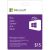 Microsoft Windows Store - $15 Gift Card - Electronic Software