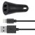 Belkin BoostUp 2-Port 24W Metallic Car Charger with USB-A to Lightning cable - Black