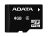 A-Data 4GB Micro SD SDHC Card - Class 4, Read 10~14MB/s, Write 4~5MB/s