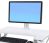 Ergotron 97-936-062 WorkFit Single HD Monitor Kit - Holds Display Above Worksurface, Freeing Up Space, Patented CF Motion Technology - White