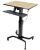 Ergotron 24-280-928 WorkFit-PD, Sit-Stand Desk (Black With Birch Surface)