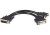 Comsol DMS59-DVI-I Y Splitter Cable - DMS-59 Male to Dual DVI-I Female - 20cm