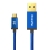 XtremeMac Fully Reversible USB-A 2.0 to USB-C Cable - 480Mbps -1.2M - BlueTo Suit Smartphones, Tablets and Other USB Powered Devices