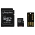 Kingston 64GB Multi-Kit/Mobility Kit microSDXC Memory Card w. SD Adapter/USB Reader - Class 1045MB/s Read, 10MB/s Write