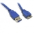 8WARE USB 3.0 Type-A To Micro-USB Type-B - Male To Male - Blue, 1 Metre