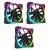 NZXT 140mm Aer RGB LED PWM Fan - For HUE+ - Triple Pack140x140x26mm, Fluid Dynamic Bearing, 500~1500 RPM, 23.9-71.6 CFM, 22~33dBA