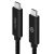 Alogic USB 3.1 USB-C to USB-C Cable - Male to Male - 1m, Black