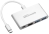 Promate UniHub-C 4-In-1 Compact USB 3.1 Type-C Hub w. Power Delivery - USB3.0USB3.0(1), HDMI(1), USB Type-C Charging Port(1), 5V/900mAh