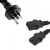 8WARE Power Cable - From 3-Pin AU Male to 2xIEC-C13 Female - 3m
