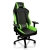 ThermalTake GT Comfort Series Gaming Chair - Green/BlackFaux PVC Leather, Z Support Multi-Functional, 5-star Aluminum Base, 4D Adjustable Armrest, Class-4 Gas Piston, 3