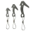 Black_Diamond Pecker Pitons - Size 2Serrated Teeth, Intergrated Wire-Cabled Sling