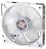 SilverStone 120mm AP121-L AP Series Cooling Fan - Red LED, Silver120x120x25mm Fan, Fluid Dynamic Bearing, 1500rpm, 35.36CFM, 22.4dBA