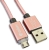 Amber MUB-L02 USB Sync & Fast Charge Cable - 1.2m, Rose GoldUSB Type-A(Male) to micro-USB(Male)