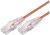 Comsol 30cm 10GbE Ultra Thin Cat6A UTP Snagless Patch Cable LSZH (Low Smoke Zero Halogen) - Orange