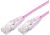 Comsol 0.5m 10GbE Ultra Thin Cat6A UTP Snagless Patch Cable LSZH (Low Smoke Zero Halogen) - Pink