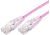 Comsol 1m 10GbE Ultra Thin Cat6A UTP Snagless Patch Cable LSZH (Low Smoke Zero Halogen) - Pink