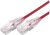 Comsol 30cm 10GbE Ultra Thin Cat6A UTP Snagless Patch Cable LSZH (Low Smoke Zero Halogen) - Red