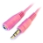 Alogic 3.5mm Stereo Audio Extension Cable - 0.5m, Pink3.5mm Audio Jack(Male) to 3.5mm Audio Jack(Female)