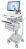 Ergotron StyleView Medication Delivery Cart w. LCD Arm - 6 Drawers(3x2), LiFe PoweredFor Monitors up to 24