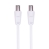 Crest Antenna Dual Shielded Cable - 1.5m, White