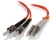 Alogic LC-ST Multi Mode Duplex LSZH Fibre Cable - 62.5/125 OM1 - 2M
