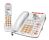 Uniden SSE47+1W Visual and Hearing Impaired Corded & Cordless Digital Phone System - White