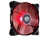 CoolerMaster JetFlo Red Led Cooling Fan - 120x120x25mm Fan, POM Bearing, 800-2000rpm, 95CFM, 12~36dBA
