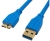 Cabac H40USB3AMMCBM3 USB 3.0 Cable - A-Male to Micro B-Male - 2m, Gold/Blue