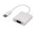 Astrotek Thunderbolt USB 3.1 type-c (USB-C) to VGA Adapter Converter Male to Female - For Apple Macbook Chromebook Pixel - White