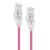 Alogic 0.50m Pink Ultra Slim Cat6 Network Cable UTP 28AWG - Series Alpha