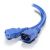 Alogic 0.5m IEC C13 to IEC C14 Computer Power Extension Cord  Male to Female - Blue