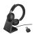 Jabra Evolve2 65 - USB-C UC Stereo with Charging Stand - Black Noise-isolating design, Up to 37 hours battery life, On-ear wearing style, 3-microphone call technology