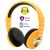 default BuddyPhones Wave Bee Headphones - Yellow