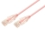 Comsol 3m 10GbE Ultra Thin Cat 6A UTP Snagless Patch Cable LSZH (Low Smoke Zero Halogen) - Salmon Pink