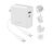 Cygnett 60W Dual Wall Charger (USB-A and USB-C) + USB-C to USB-C Cable + Travel Adapters - White