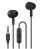 Crest LEMICBK Liquid Ears Wired In-Ear with Microphone Black