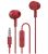 Crest LEMICRD Liquid Ears Wired In-Ear with Microphone Red