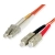 Startech 10m Duplex MM Fiber Optic Cable LC-SC fibre optic cable Orange