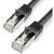 StarTech.com 1m Cat6 Patch Cable - Shielded (SFTP) Snagless Gigabit Network Patch Cable - Black
