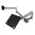 Atdec AWMS-2-ND13-H-S Notebook-Monitor Combo Mount + 135mm Post + H-Duty F Clamp Desk Fixing, Silver