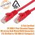 Comsol CAT 6 Crossover Cable - RJ45-RJ45 - 10m, Red