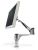Atdec Spacedec Single Articulated Swing Arm, Desk Clamp/Bolt - Polished