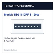 Tenda TEG1110PF-8-120W