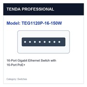 Tenda TEG1120P-16-150W