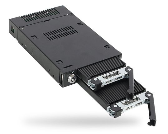 Icydock MB834M2K-B ToughArmor 2x M.2 PCIe NVMe SSD Mobile